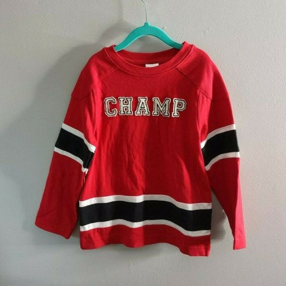 Hanna Andersson Other - Hanna Andersson CHAMP Pullover Sweatshirt Top Red Stripe